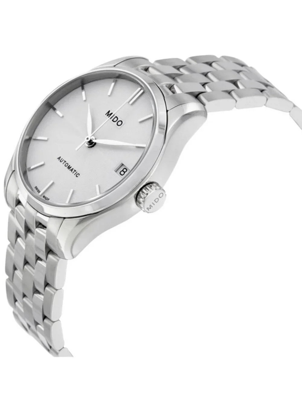 NWT Mido Belluna II Automatic Silver Dial Ladies Watch M024.207.11.031.00